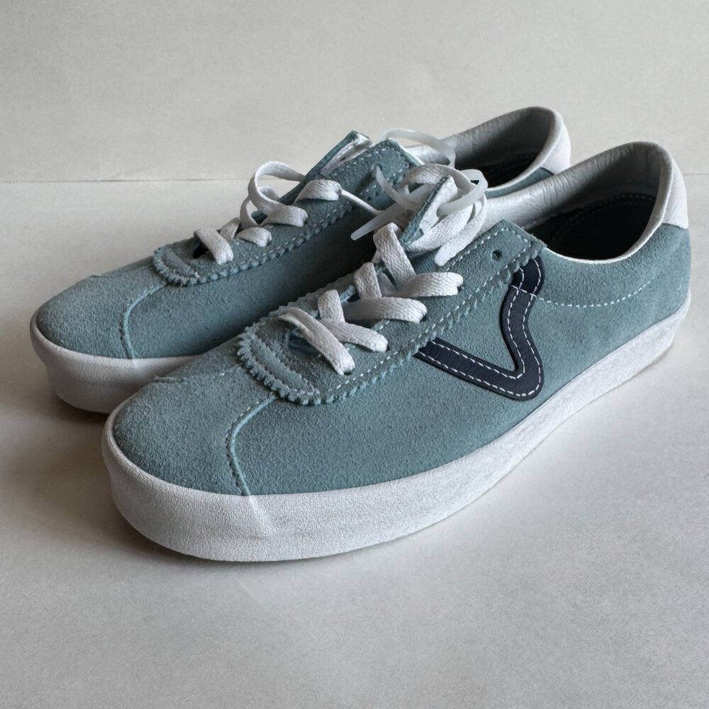 NEW Vans Sport Low Suede Sneakers Skater Shoes Blue 6.5 Womens